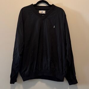Grand Slam Black V-Neck Windbreaker-Style Pullover